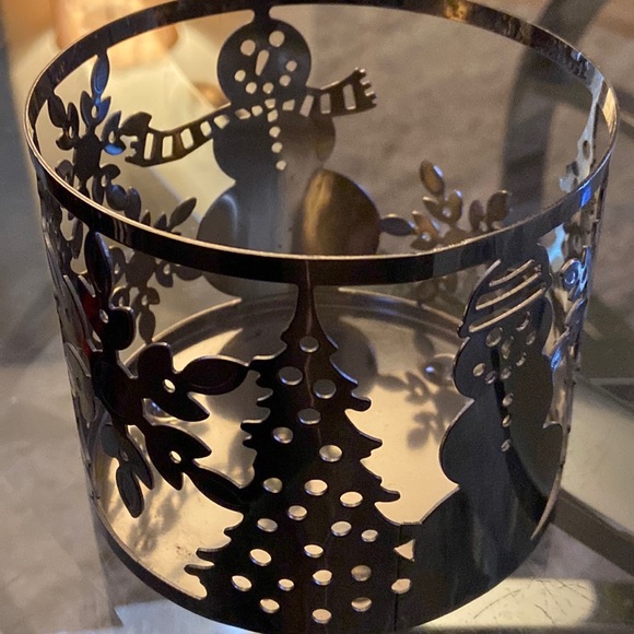 Bath & Body Works 3 wick candle holder - Christmas trees, Snowmen & Snowflakes - Picture 2 of 5